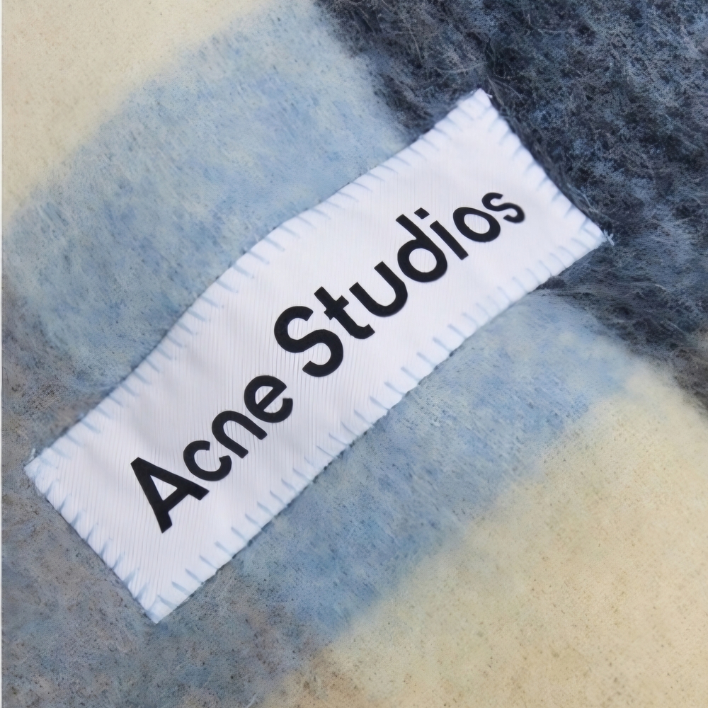 ✨ACNE STUDIOS✨ Multicoloured Wool & Alpaca Checked Scarf, Unisex - NWT - Picture 4 of 10